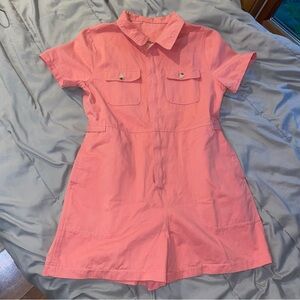 Pink Short Sleeve Romper